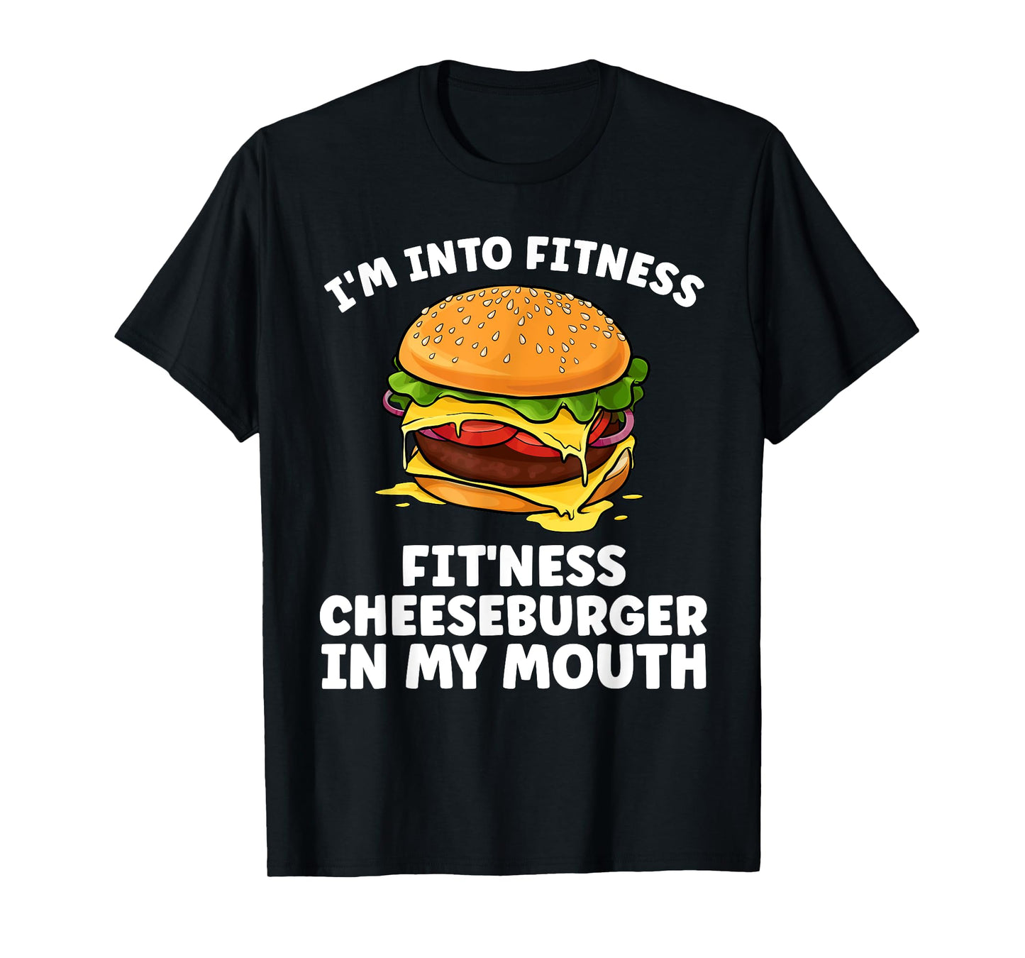 Funny Cheeseburger For Men Women Kids Burger Hamburger Lover T-Shirt