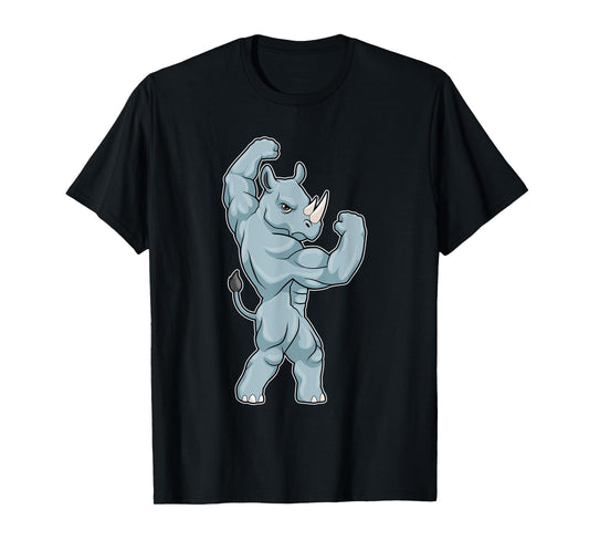 Rhino Bodybuilder Bodybuilding Sports T-Shirt