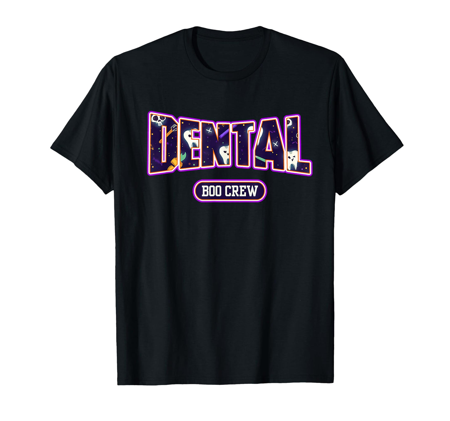 Halloween Dental Assistant Boo Crew Costume Teeth Dentist T-Shirt