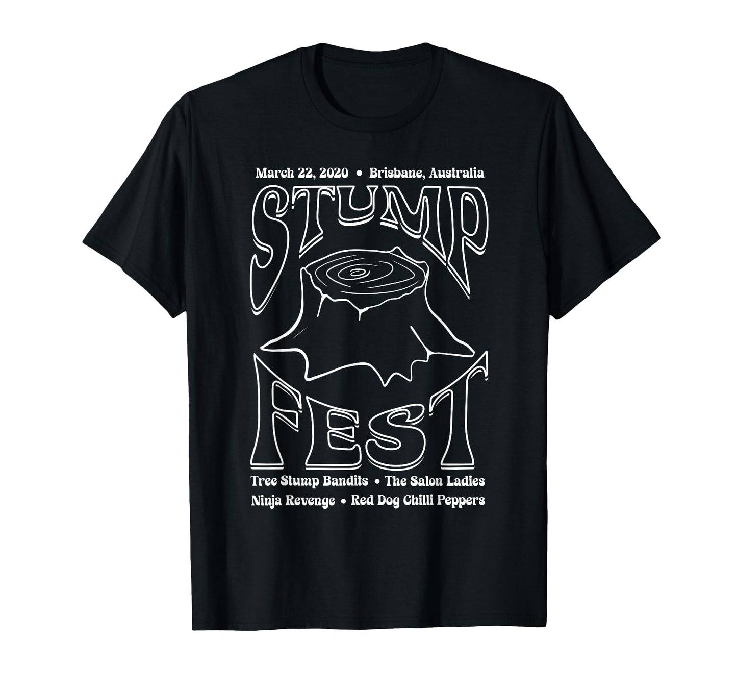 Funny Vintage Stumpfest Concert With the Tree Stump Bandits T-Shirt