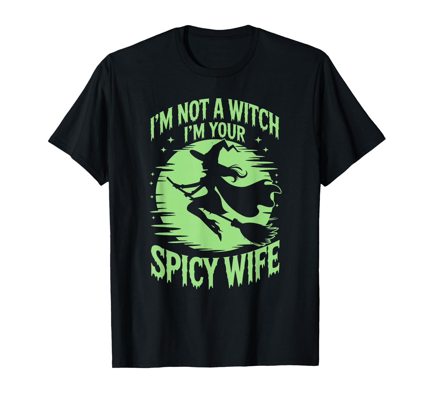 I'm not a Witch Halloween Couple Women T-Shirt