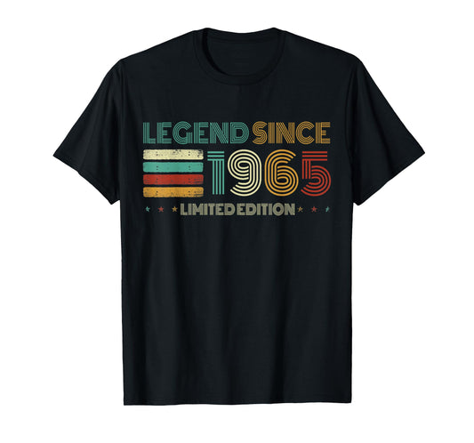 60 Years Old Legend Since 1965 60th Birthday T-Shirt