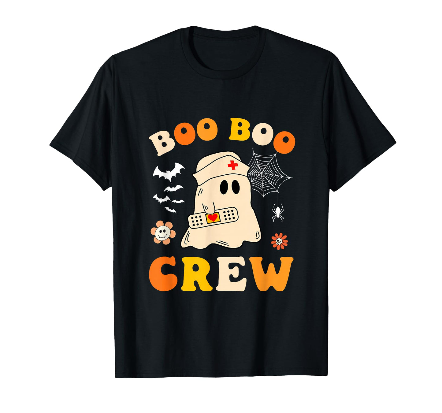 Groovy Boo Boo Crew Nurse Ghost Halloween Costume Men Women T-Shirt