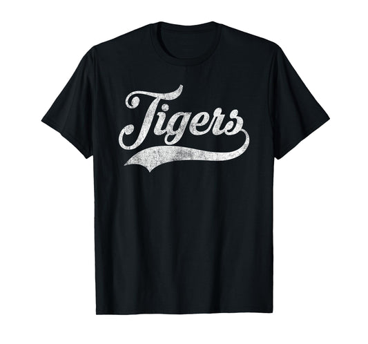 Retro Tigers School Sports Name for Men Women Kids T-Shirt