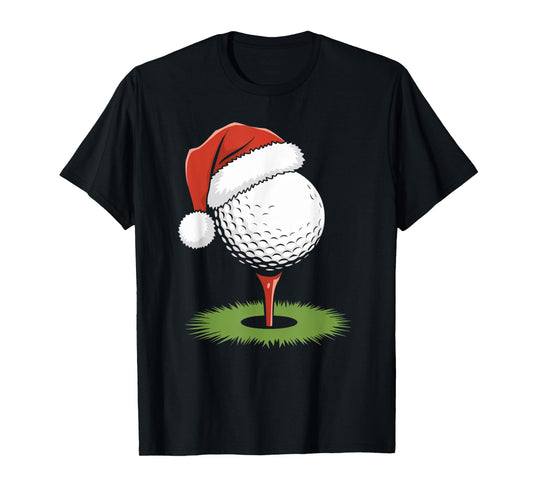Santa Golf Ball for Christmas Golf Ball Christmas Boys T-Shirt