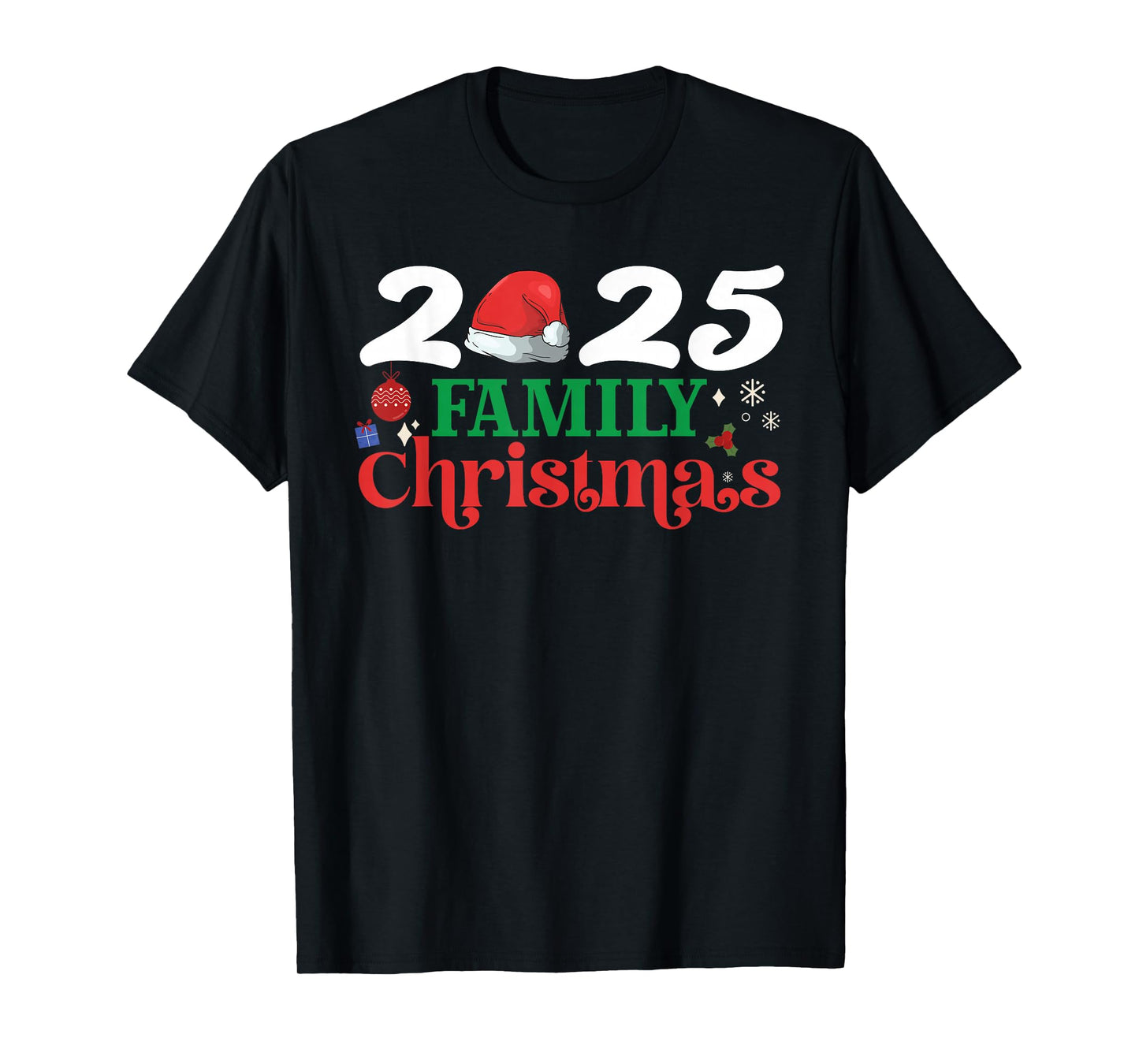 Family Christmas 2025 Matching Squad Crew Funny Xmas Santa T-Shirt