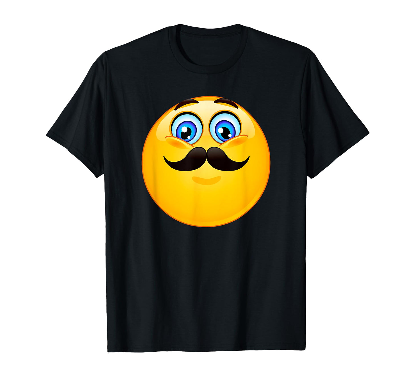 Trendy Classic Mustache Emoji T-Shirt