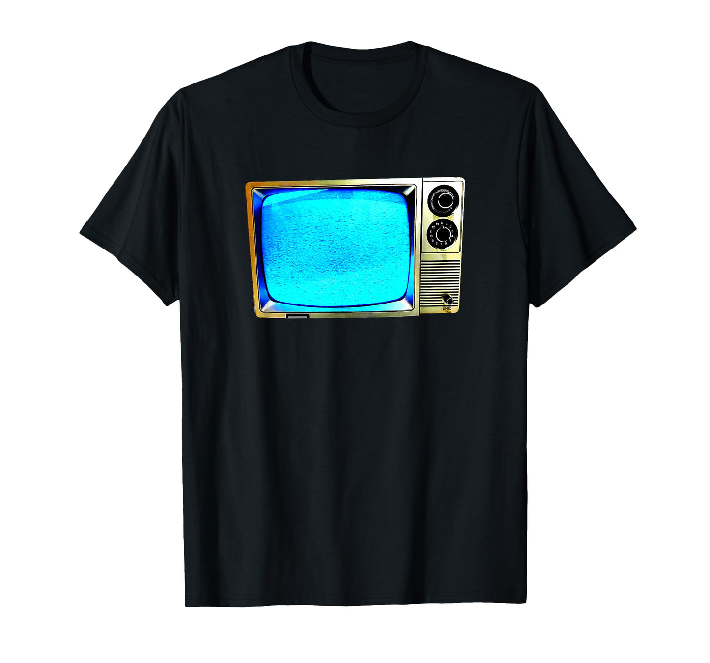 Vintage Television Tube TV Static Screen Old School Retro T-Shirt
