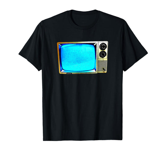 Vintage Television Tube TV Static Screen Old School Retro T-Shirt