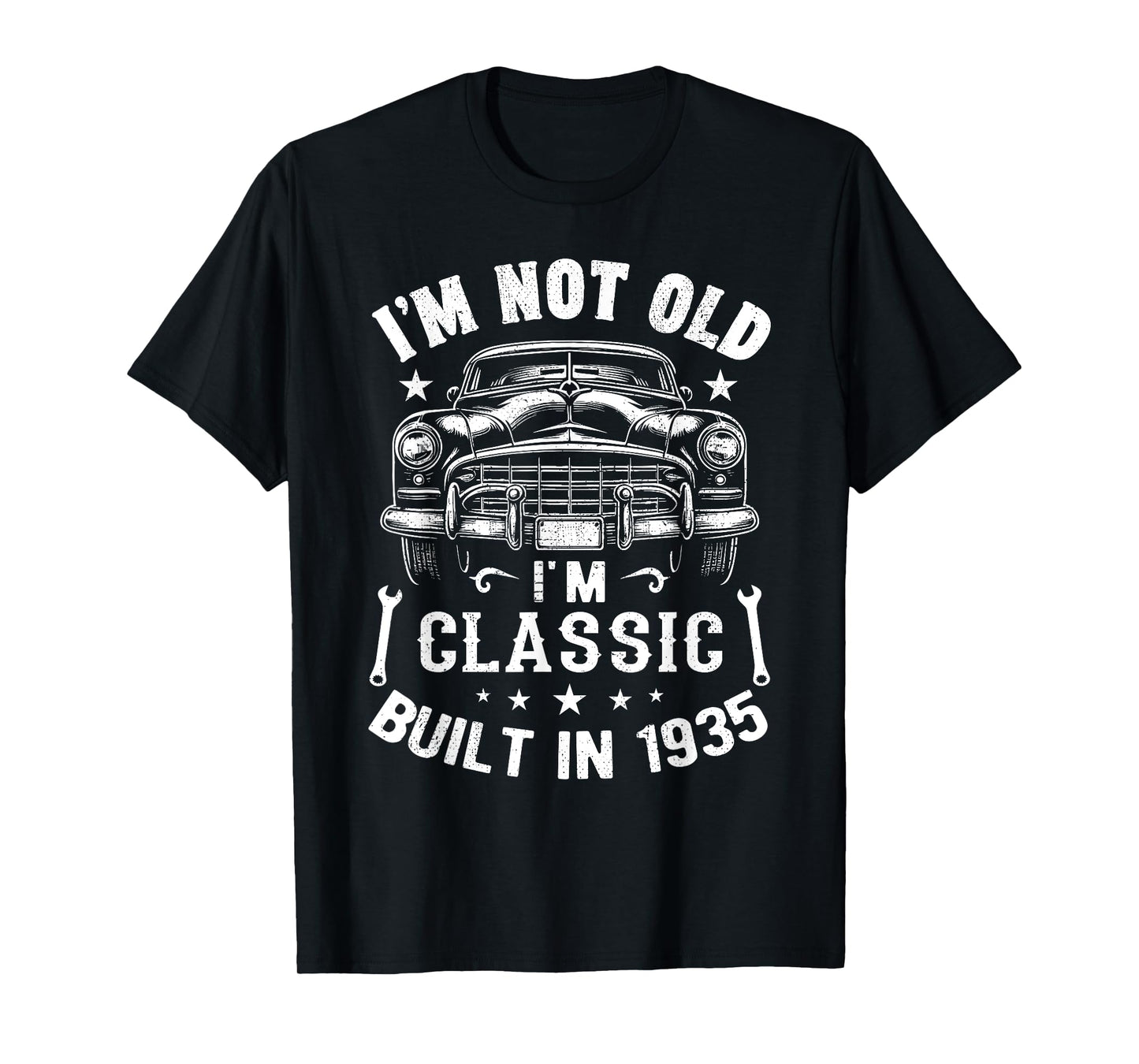 I'm Not Old I'm A Classic Born 1935 Car Graphic Birthday T-Shirt