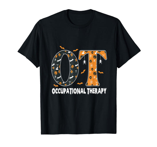 OT Occupational Therapy Therapist Halloween Spooky OTA T-Shirt