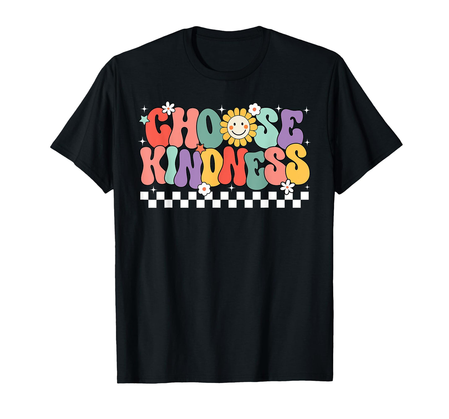 Choose Kindness Groovy Be Kind Inspirational Unity Day T-Shirt