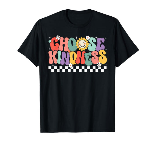 Choose Kindness Groovy Be Kind Inspirational Unity Day T-Shirt