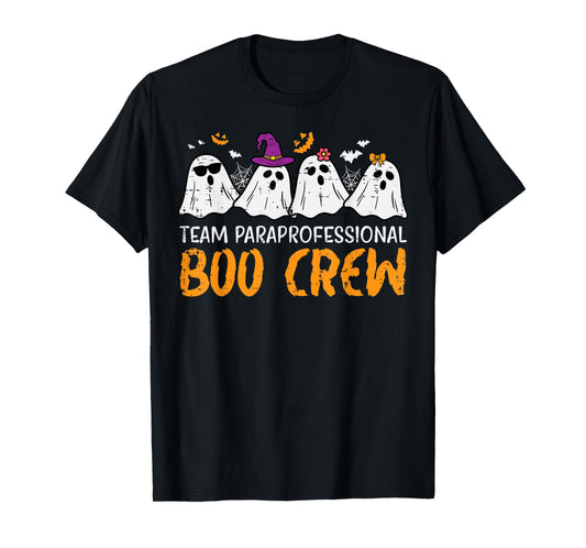 Halloween Team Paraprofessional Boo Crew Para Costume Women T-Shirt