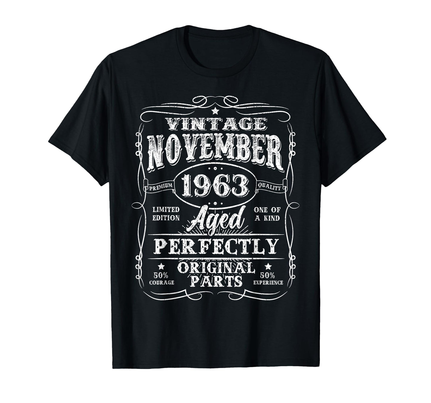 62 Years Old Vintage November 1963 Retro 62nd Birthday Men T-Shirt