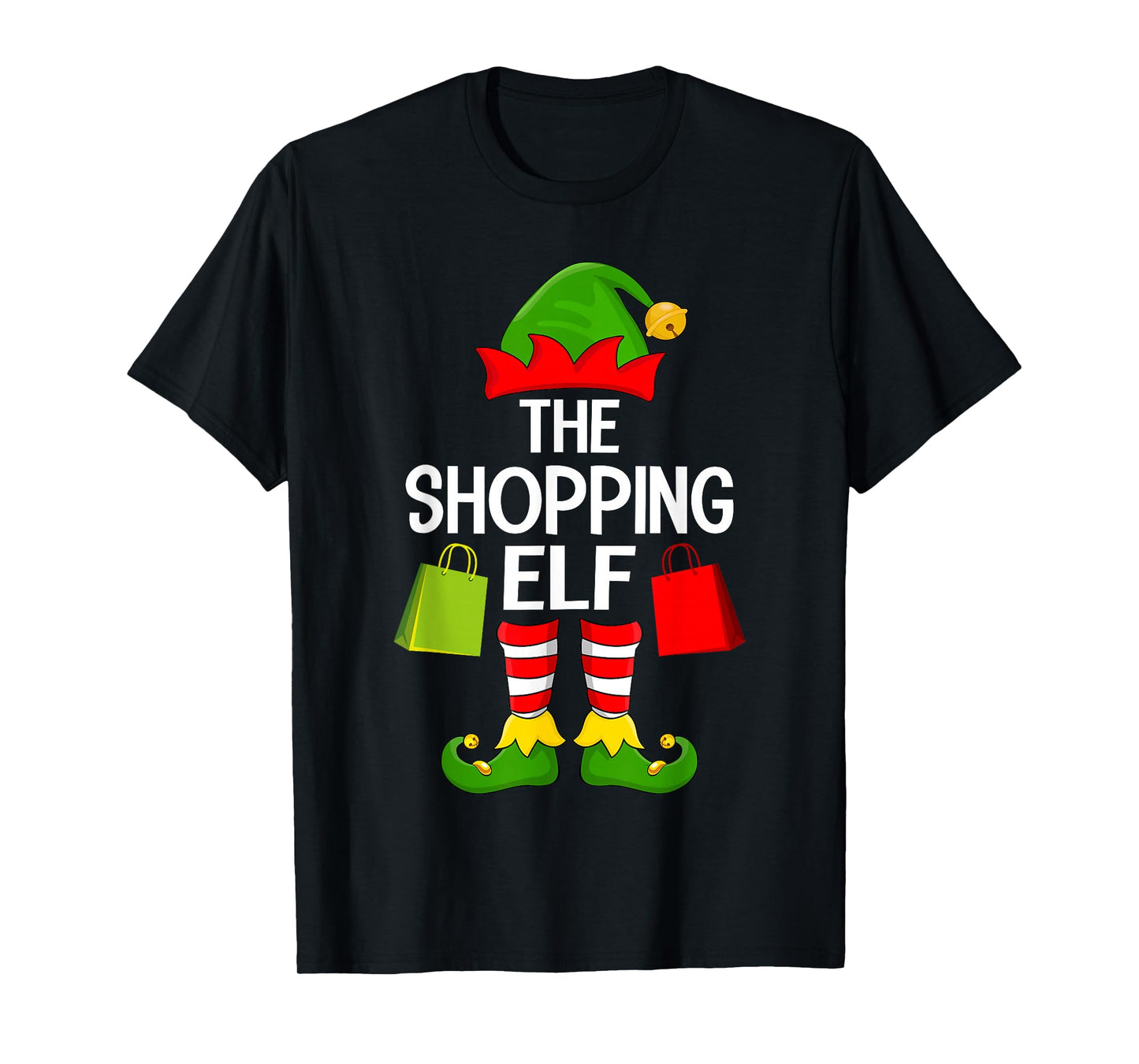 Shopping Elf Xmas Family Matching Elf Squad Christmas T-Shirt