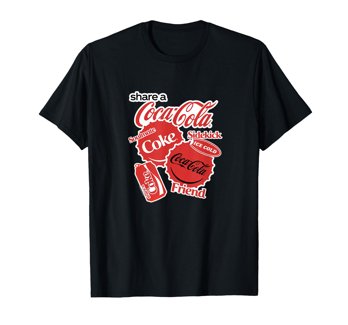 Coca-Cola Share A Coke Bottlecap Jumble T-Shirt
