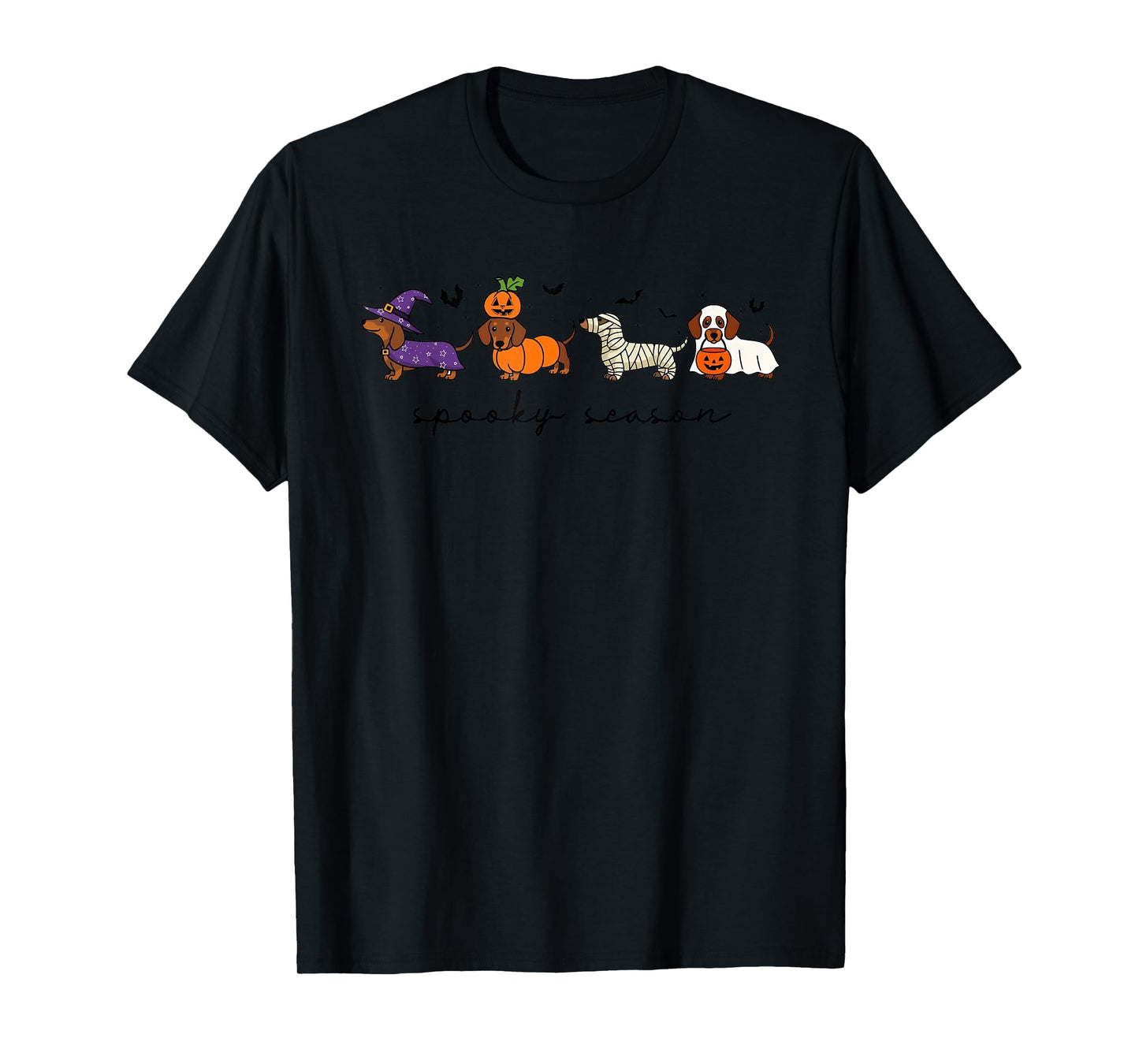 Spooky Season Ghost Dog Funny Halloween Dog Lovers T-Shirt
