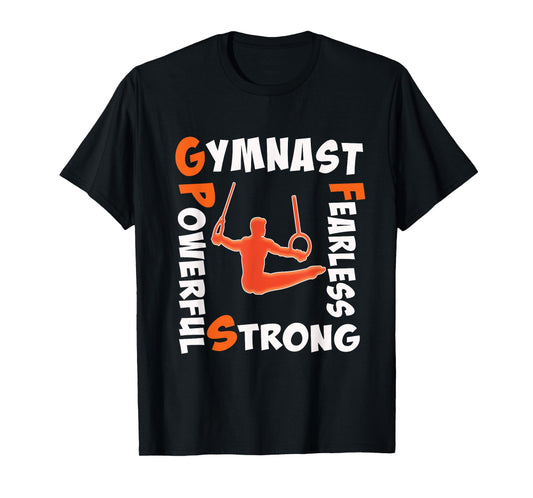 Top Best Funny Boys & Mens Gymnastics Strong Gift T-Shirt T-Shirt