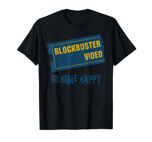 Vintage Funny Basic Quote Blockbuster Retro Video Record T-Shirt
