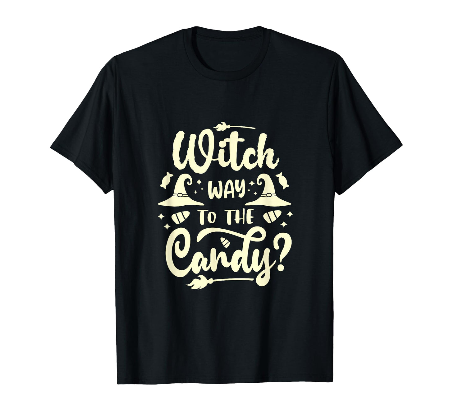 Funny Halloween/Witch Way to The Candy T-Shirt