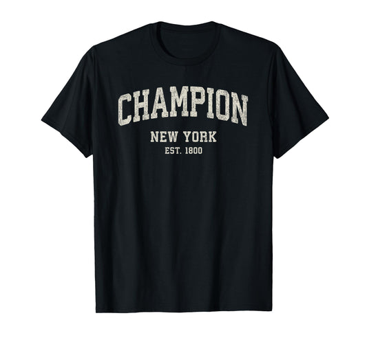 Champion New York NY Vintage Athletic Sports T-Shirt