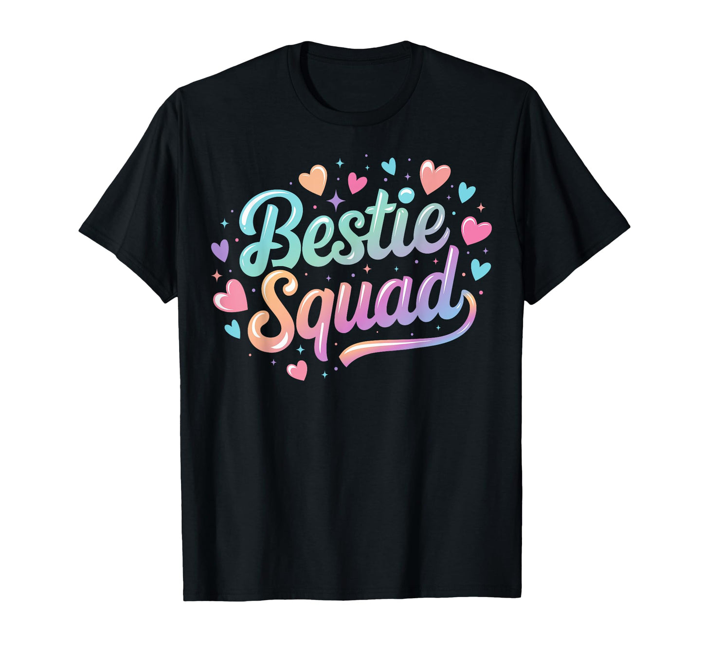 Funny Tie Dye Best Friend Matching Bestie Squad BFF Cute T-Shirt