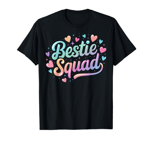 Funny Tie Dye Best Friend Matching Bestie Squad BFF Cute T-Shirt