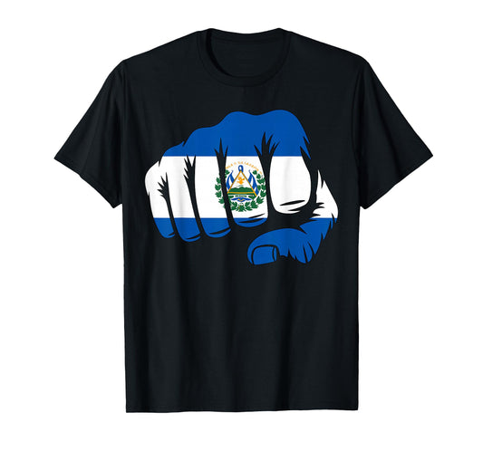 El Salvador Flag Fist T-Shirt