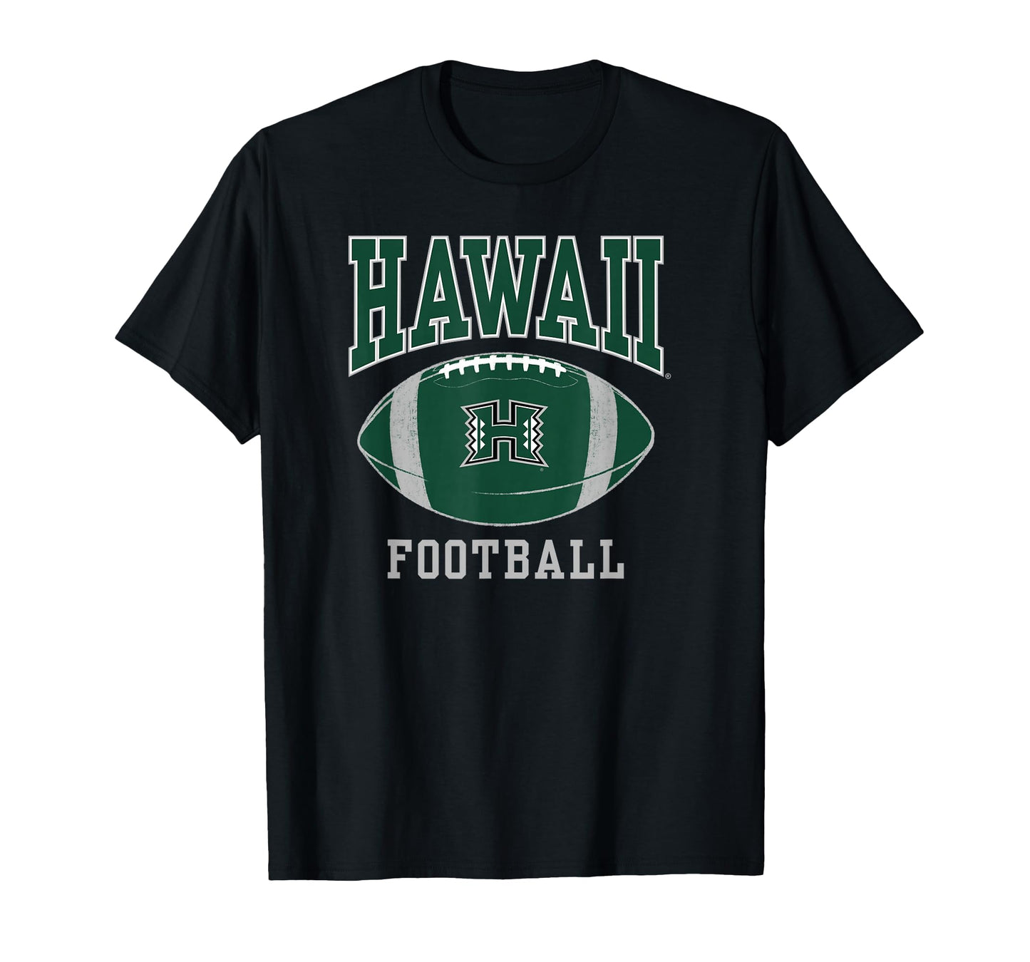 University of Hawaii Rainbow Warriors Football Ball T-Shirt