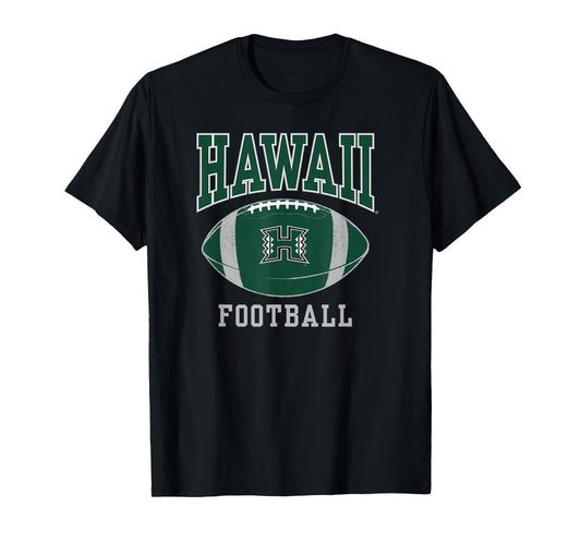 University of Hawaii Rainbow Warriors Football Ball T-Shirt