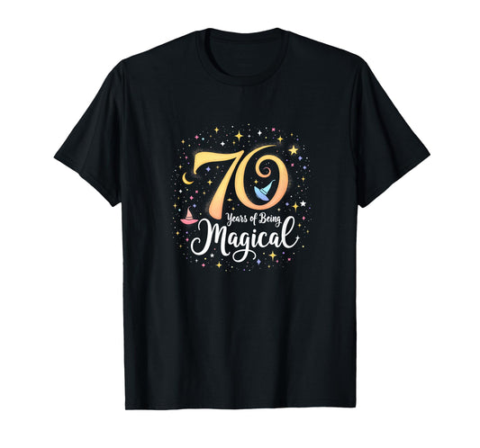 70 Years of Magic Birthday Gift for Wizards & Witches T-Shirt