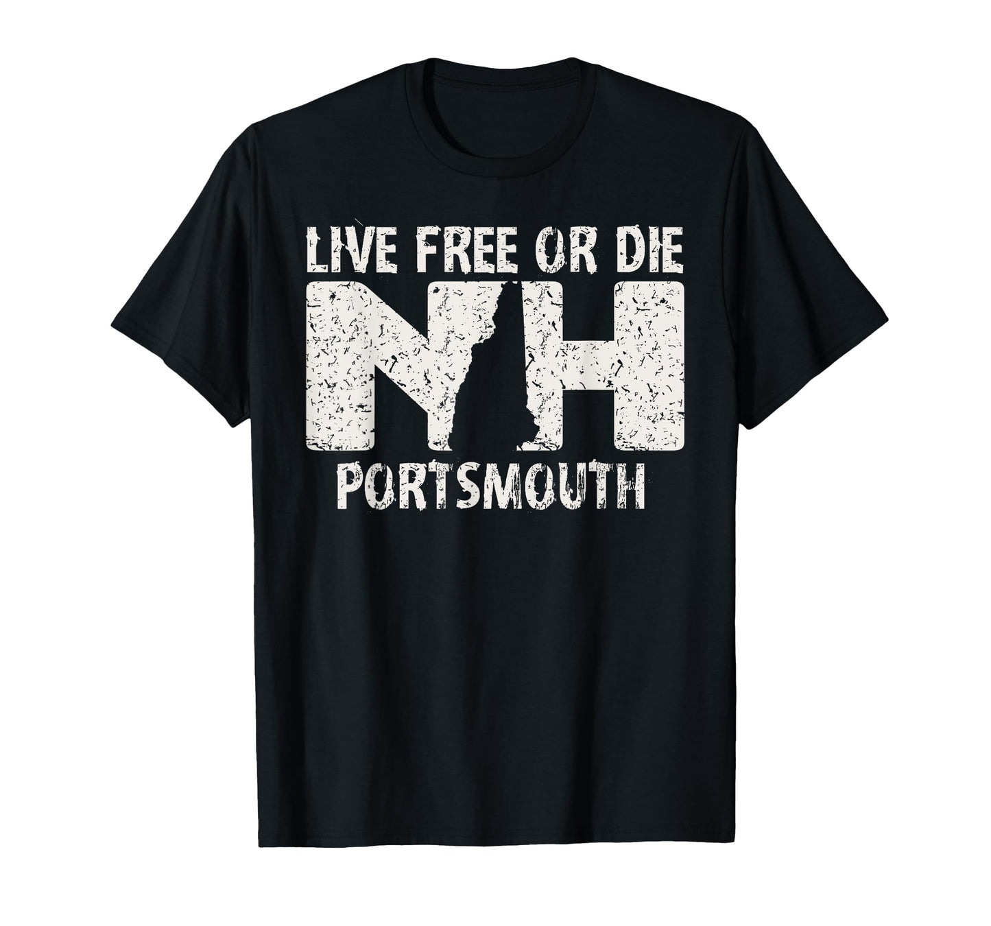 Portsmouth, NH Live Free or Die T-Shirt