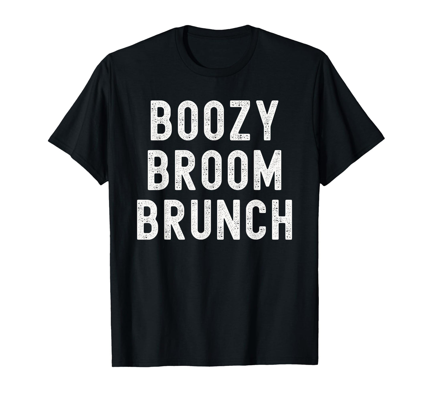 Boozy Broom Brunch Funny Drinking Halloween Costume T-Shirt