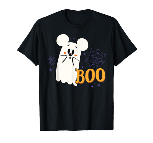 Disney Mickey Mouse Cute Little Ghost Boo Halloween T-Shirt