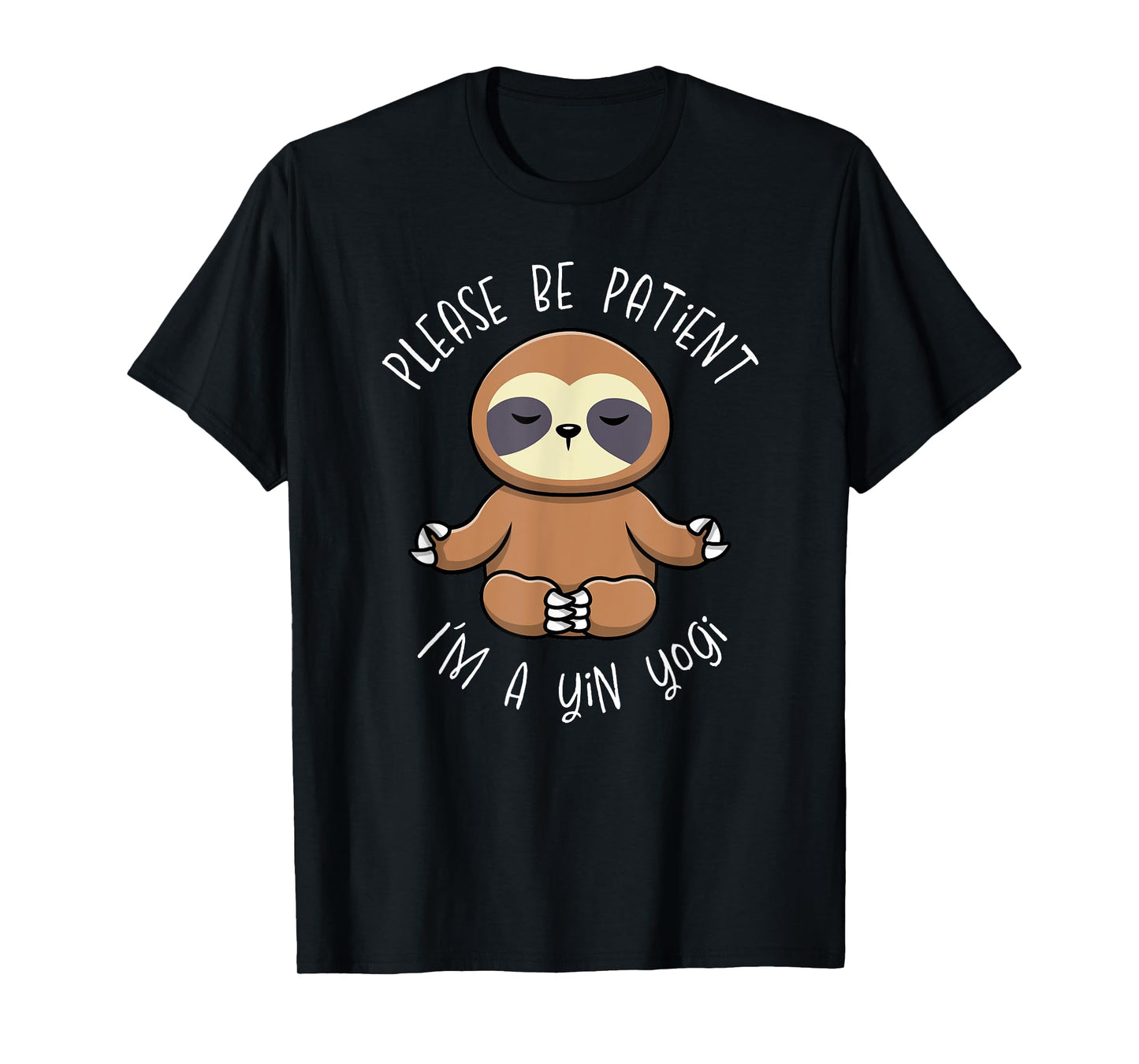 Cute Sloth Yin Yoga Design for Yogis T-Shirt