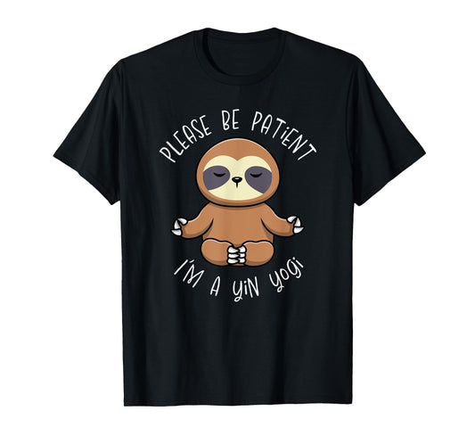 Cute Sloth Yin Yoga Design for Yogis T-Shirt