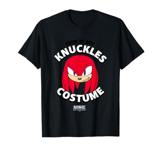 Sonic The Hedgehog Halloween This Is My Knuckles Costume T-Shirt