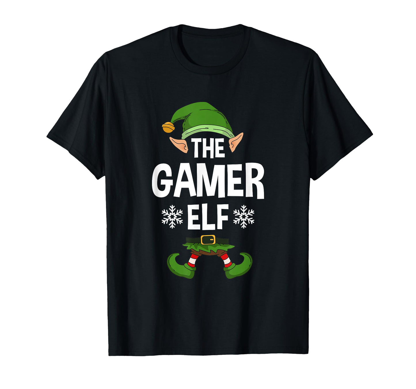 The Gamer Elf Party Family Group Matching X-Mas Gaming Quote T-Shirt