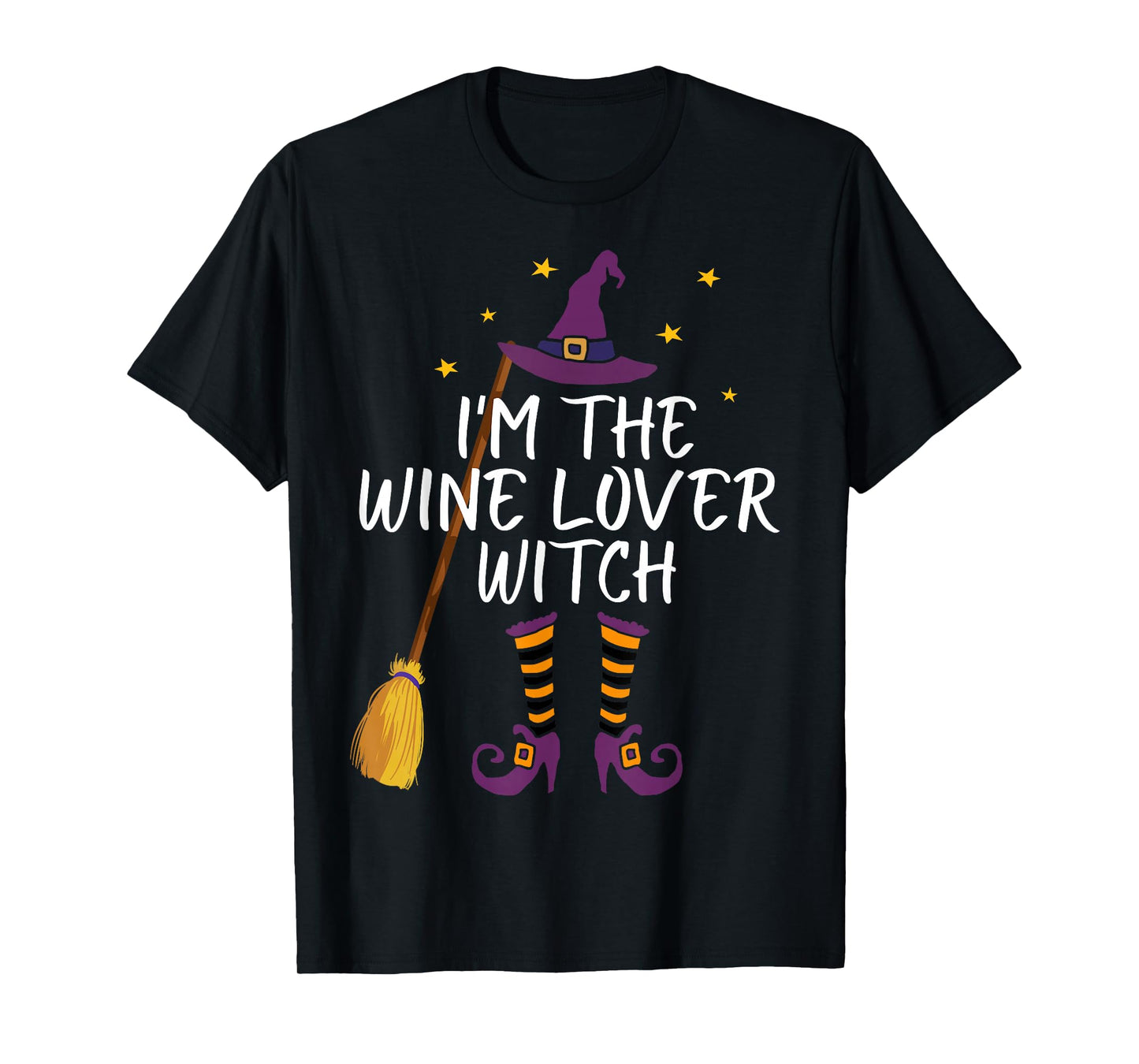 I'm The Wine Lover Witch Funny Sommelier Halloween Costume T-Shirt