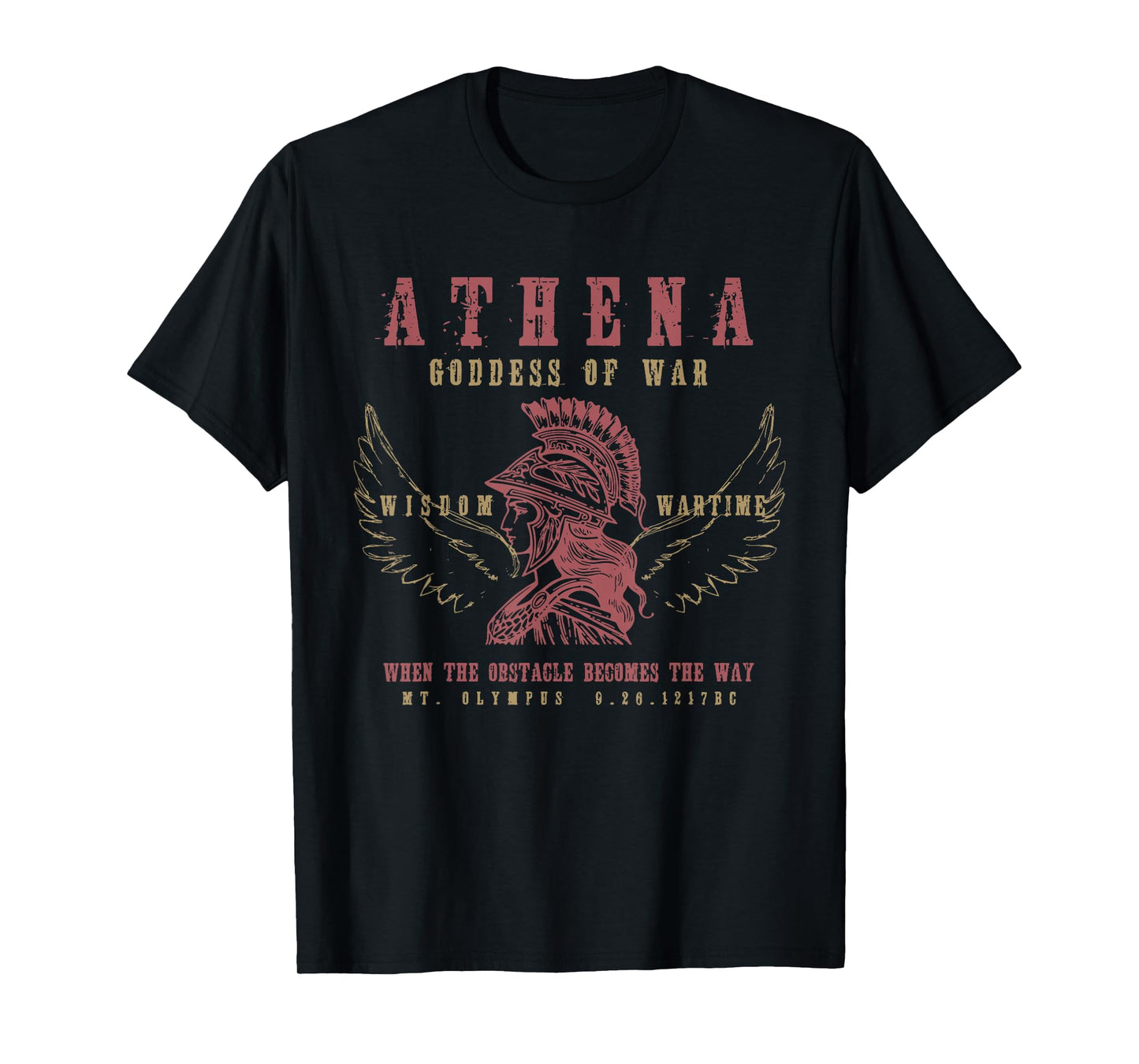 Athena Warrior World Tour Dark Academia Distressed Band T-Shirt