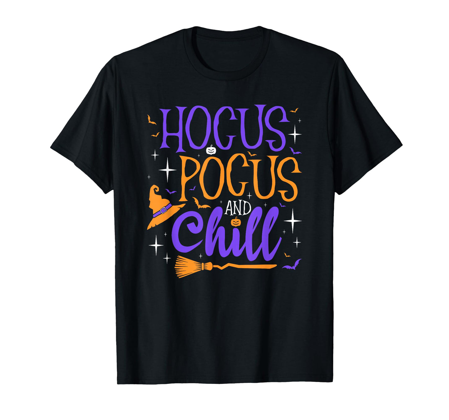 Hocus Pocus and Chill Halloween Witch T-Shirt