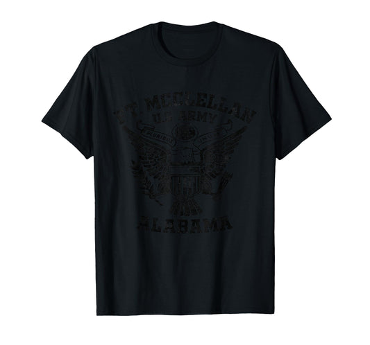 Fort McClellan Military Base Alabama AL Veteran Vintage T-Shirt