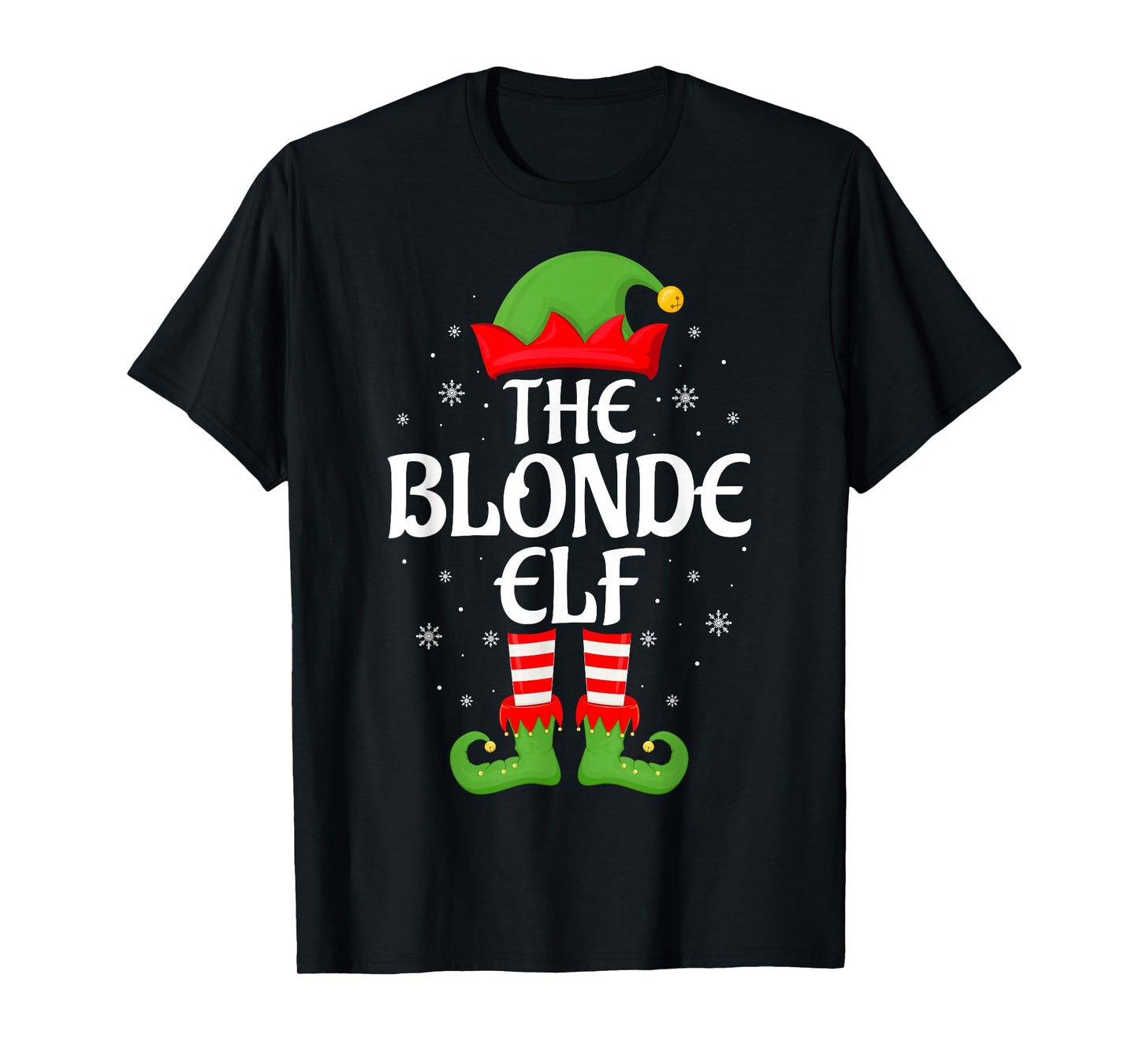 Blonde Elf Xmas Family Matching Elf Squad Christmas T-Shirt