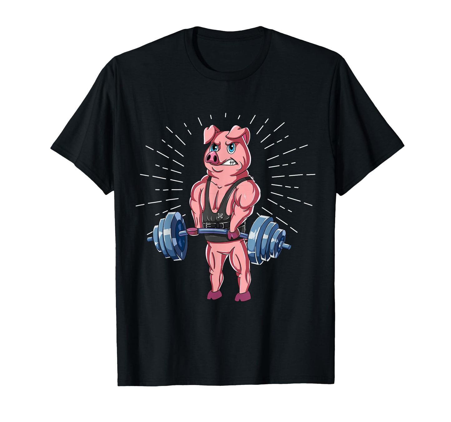 Pig Deadlift Fitness Gym Weightlifting T-Shirt