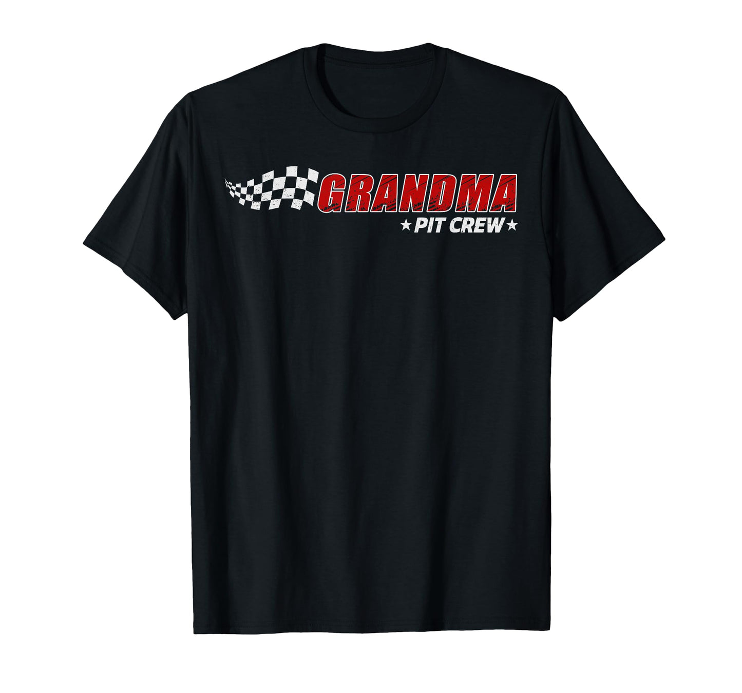 Grandma Pit Crew Race Car Birthday Family Matching Pit Crew T-Shirt