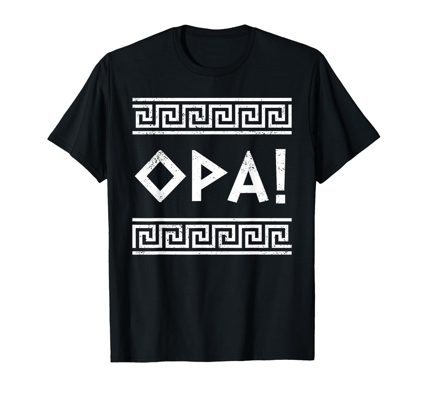 Opa Ancient Greek Pride Greek Flag Funny Greek Party Greece T-Shirt