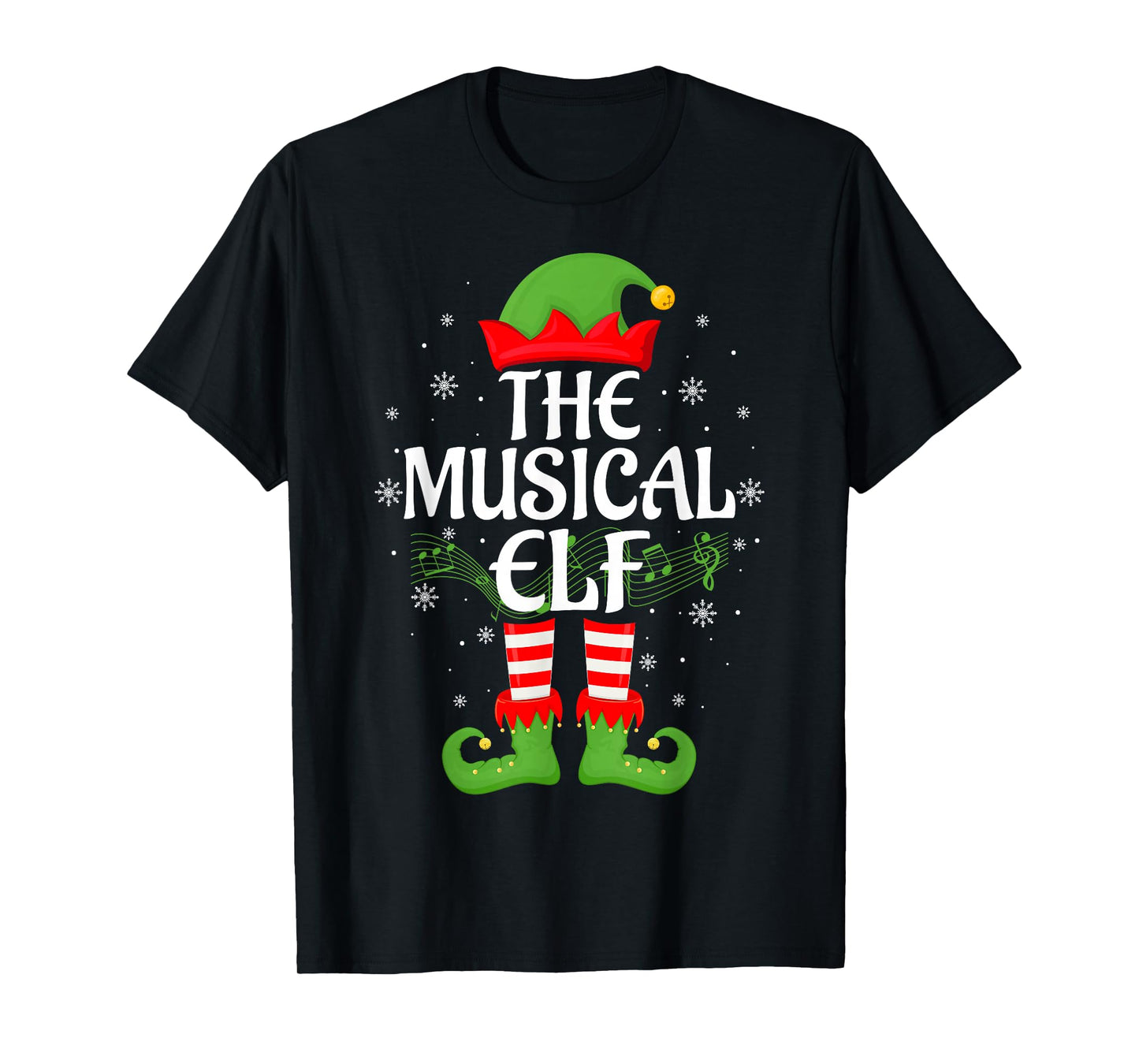 Elf Squad Xmas Matching Family Musical Elf Christmas T-Shirt