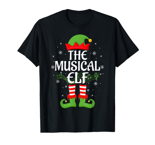 Elf Squad Xmas Matching Family Musical Elf Christmas T-Shirt