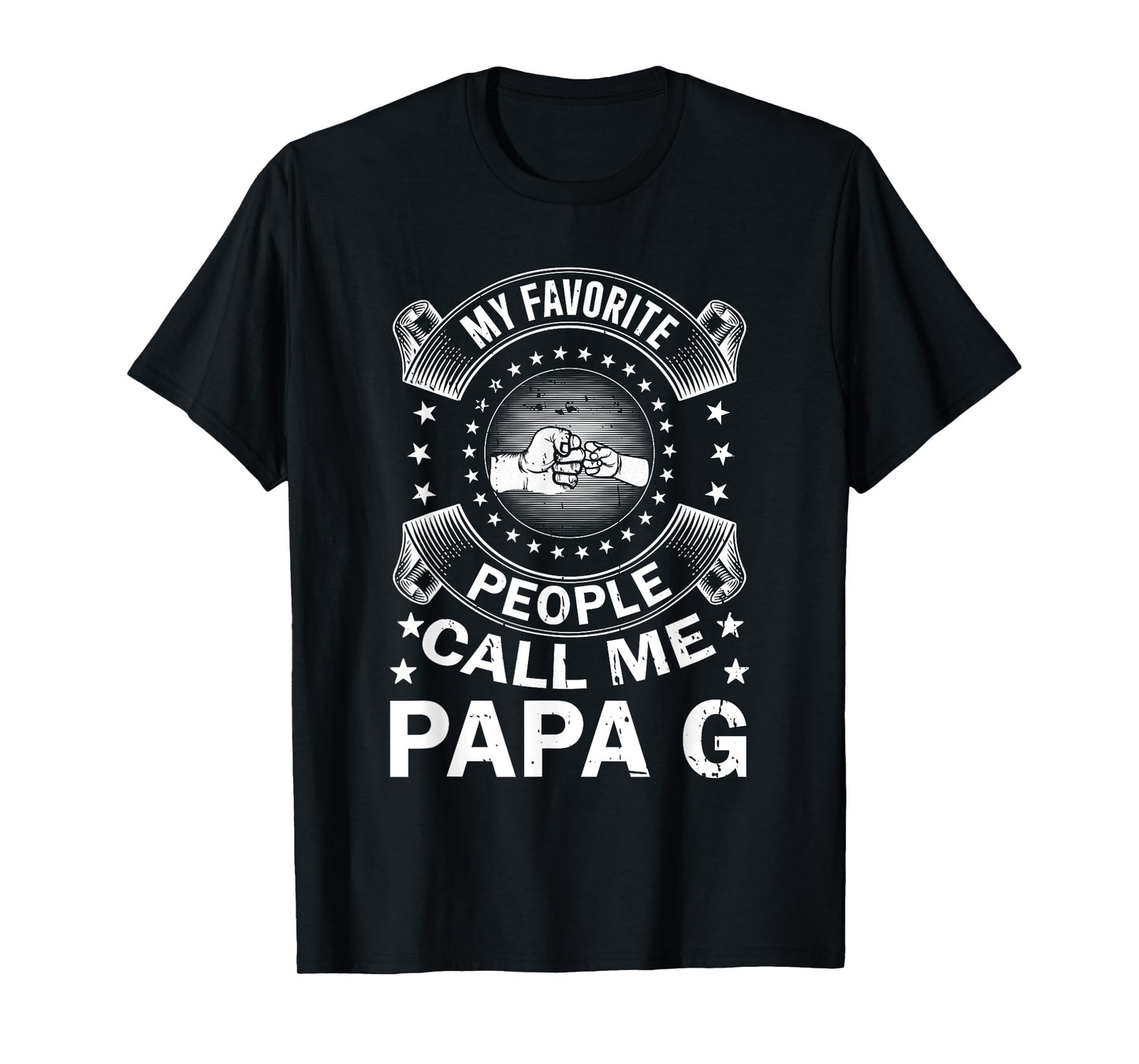 My Favorite People Call Me Papa G Vintage Men Father's Day T-Shirt